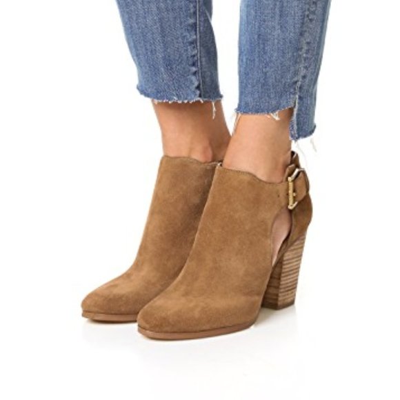 michael michael kors griffin leather cutout bootie